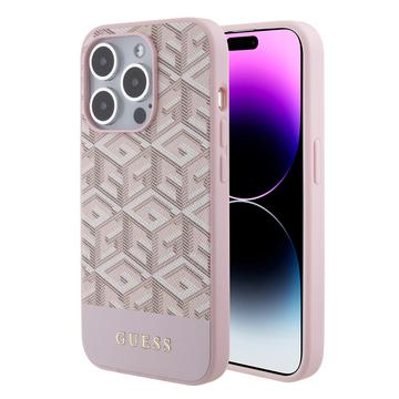 Husă iPhone 15 Pro Max Guess G Cube Mag - Roz