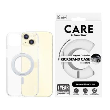 Husă iPhone 15 Pro Max PanzerGlass Care Kickstand - compatibil MagSafe - Argint