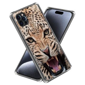 Husă TPU Subțire Stylish iPhone 15 Pro Max - Leopard