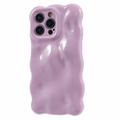 iPhone 15 Pro Max Wavy Edge Candy Bubbles TPU Case - Violet deschis