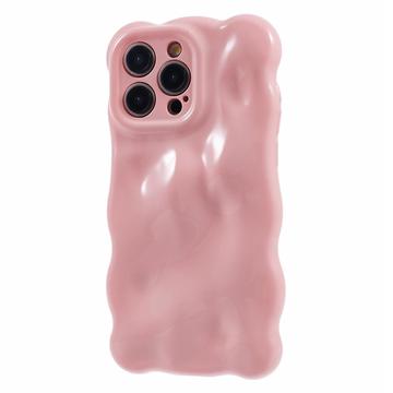 iPhone 15 Pro Max Wavy Edge Candy Bubbles TPU Case - roz