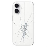 iPhone 16 Back Cover Repair - Glass Only - Alb