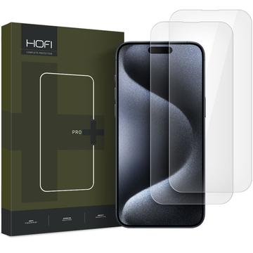 Geam Protecție Ecran Sticlă Temperată iPhone 16 - Hofi Premium Pro+ - 2 Buc. - Transparent