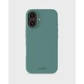 Husă de silicon iPhone 16 Holdit - Verde muschi