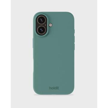 Husă de silicon iPhone 16 Holdit - Verde muschi