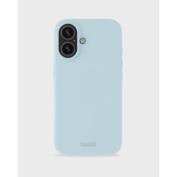 Husă de silicon iPhone 16 Holdit - Albastru mineral