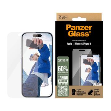 Geam Protecție Ecran iPhone 16/15 - PanzerGlass Classic Fit