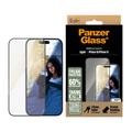 Protector de ecran iPhone 16/15 PanzerGlass EyeCare Ultra-Wide Fit EasyAligner - Marginea Neagră