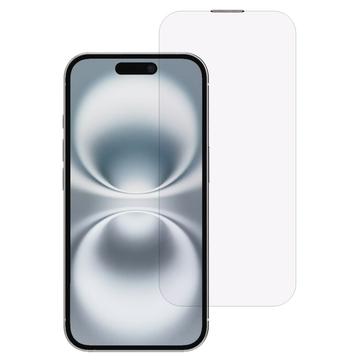 Protector de ecran din sticlă temperată iPhone 16 Plus cu lumină violetă cu plasă rezistentă la praf - transparent