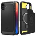 Husă TPU iPhone 16 Plus - Spigen Rugged Armor Mag - Negru