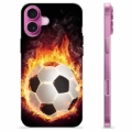 Husă TPU - iPhone 16 Plus - Fotbal în Flăcări