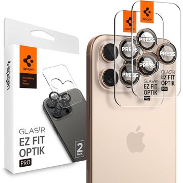 Protector Obiective Cameră iPhone 16 Pro/16 Pro Max Spigen Glas.tR Ez Fit Optik Pro - Titan Desert