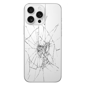 iPhone 16 Pro Back Cover Repair - Glass Only - White Titanium