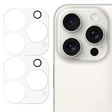 Geam Protecție Obiectiv Camera Sticlă Temperată iPhone 16 Pro/16 Pro Max - 2 Buc.