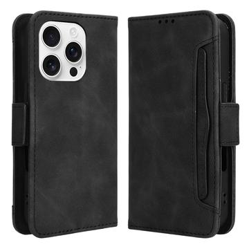 Husă portofel pentru card iPhone 16 Pro - Negru