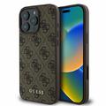 Husă Hibrid iPhone 16 Pro - Guess 4G Metal Gold Logo