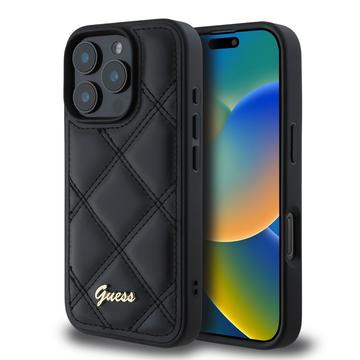 Husă iPhone 16 Pro Guess Quilted - negru