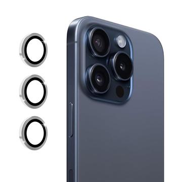 Geam Protecție Obiectiv Cameră iPhone 16 Pro/16 Pro Max - Hat Prince - Argintiu