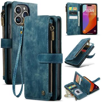 Husă Portofel iPhone 16 Pro Max - Caseme C30 Multifunctional - Albastru