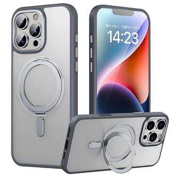 Husă hibridă cu suport magnetic iPhone 16 Pro Max - Gri