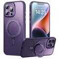 Husă hibridă cu suport magnetic iPhone 16 Pro Max - Violet