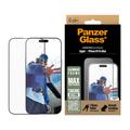 Protector de ecran din sticlă călită iPhone 16 Pro Max PanzerGlass Aluminium Frame Ultra-Wide Fit - 9H - Marginea Neagră