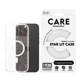 Husa PanzerGlass Care Star Lit pentru iPhone 16 Pro Max - compatibil MagSafe - alb