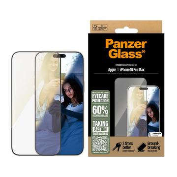 Protector de ecran iPhone 16 Pro Max PanzerGlass EyeCare Ultra-Wide Fit EasyAligner - Marginea Neagră