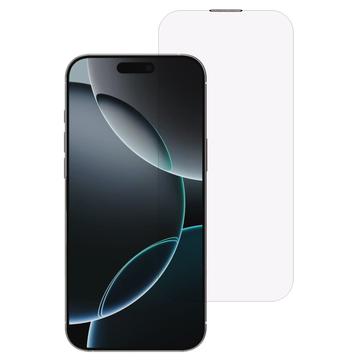 Protector de ecran din sticlă temperată iPhone 16 Pro Max cu lumină violetă cu plasă rezistentă la praf - transparent