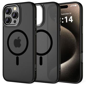 Husă iPhone 16 Pro Max Tech-Protect MagEdge - compatibilă cu MagSafe - Negru mat / Gunmetal