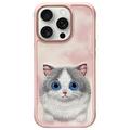 Husă pisici iPhone 16 Pro Nimmy Friends Big Eyed Pet 2.0 - roz