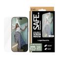 Protector de ecran din sticlă temperată iPhone 16 Pro PanzerGlass Safe Ultra-Wide Fit - 9H - Transparent