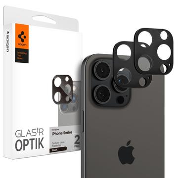 Protector Obiective Cameră iPhone 16 Pro/16 Pro Max Spigen Optik.tR - Negru