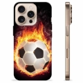 Husă TPU - iPhone 16 Pro - Fotbal în Flăcări