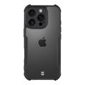 Husă cu colțuri ranforsate iPhone 16 Pro - Tactical Quantum Stealth - Transparent / Negru