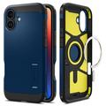 Husă iPhone 16 - Spigen Tough Armor Mag - Bleumarin