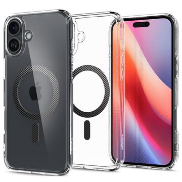 Husă iPhone 16 - Spigen Ultra Hybrid Mag - Fibră De Carbon / Clar