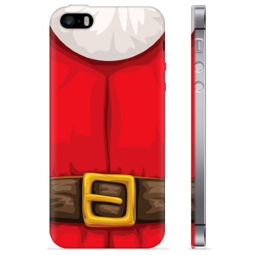 Husă TPU - iPhone 5/5S/SE - Costum Moș Crăciun