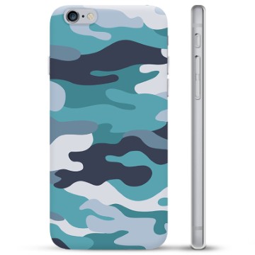 Husă TPU - iPhone 6 / 6S - Camuflaj Albastru