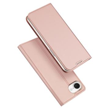 Husă Flip iPhone 16e - Dux Ducis Skin Pro - Roz