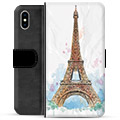 Husa portofel premium pentru iPhone X / iPhone XS - Paris