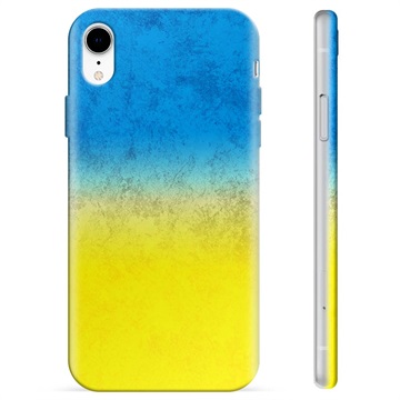 Steagul Ucrainei TPU husă - iPhone XR - Bicoloră