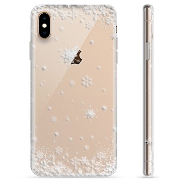 Husă TPU - iPhone XS Max - Fulgi de Zăpadă