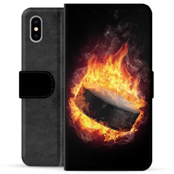 Husă Portofel Premium - iPhone X / iPhone XS - Hochei pe Gheață