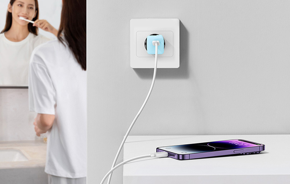 Încărcător de perete Baseus Mini GaN5 30W USB-C - Albastru