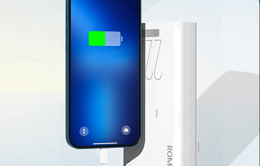 Romoss Sense 8F 30000mAh Power Bank - 22.5W - Alb