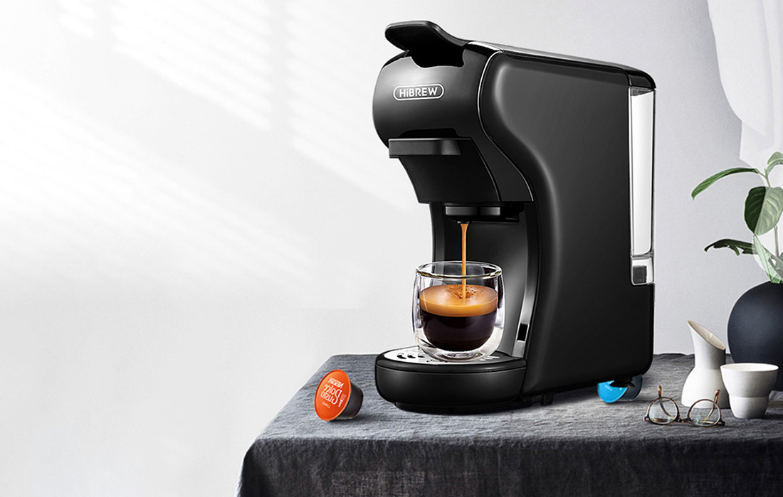 Cafetieră cu capsule HiBREW H1A 1450W 3-in-1