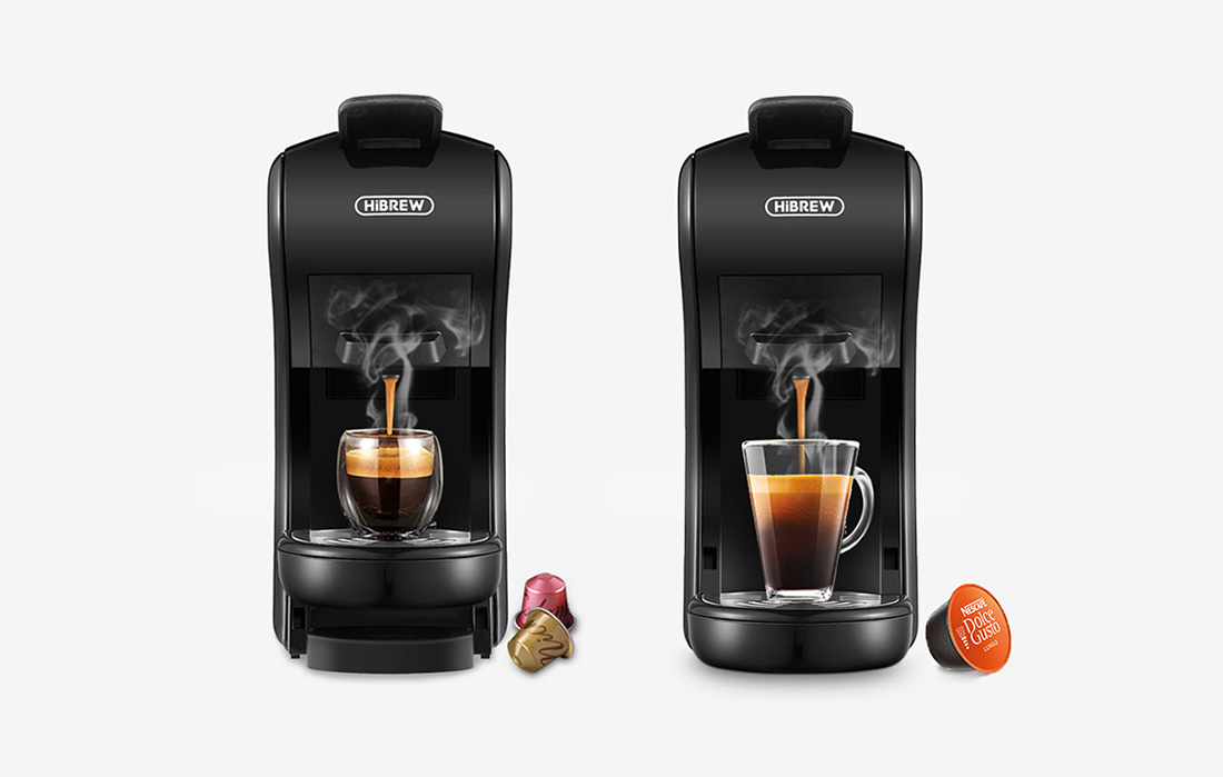 Cafetieră cu capsule HiBREW H1A 1450W 3-in-1